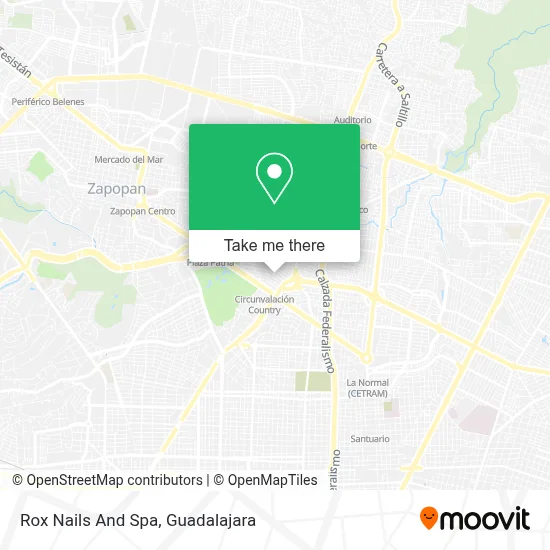 Rox Nails And Spa map
