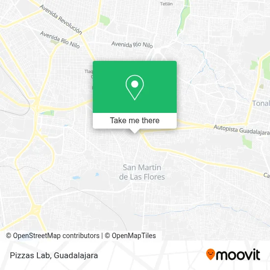 Pizzas Lab map
