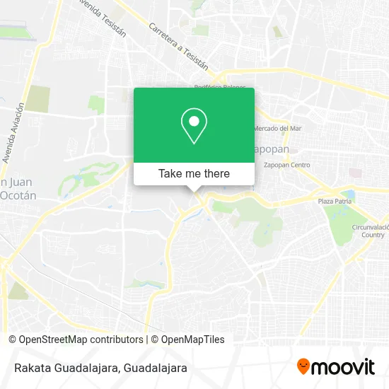 Rakata Guadalajara map