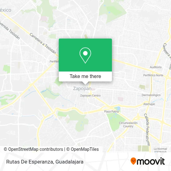 Rutas De Esperanza map