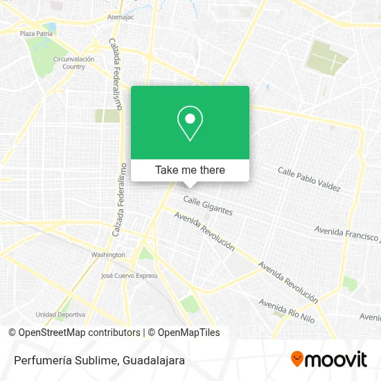 Perfumería Sublime map