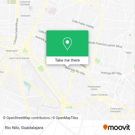 Rio Nilo map