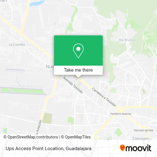 Ups Access Point Location map