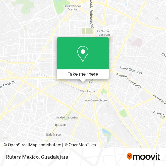 Ruters Mexico map