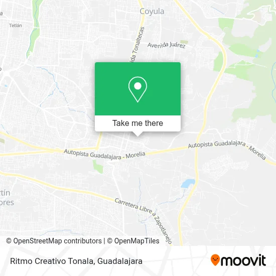 Ritmo Creativo Tonala map