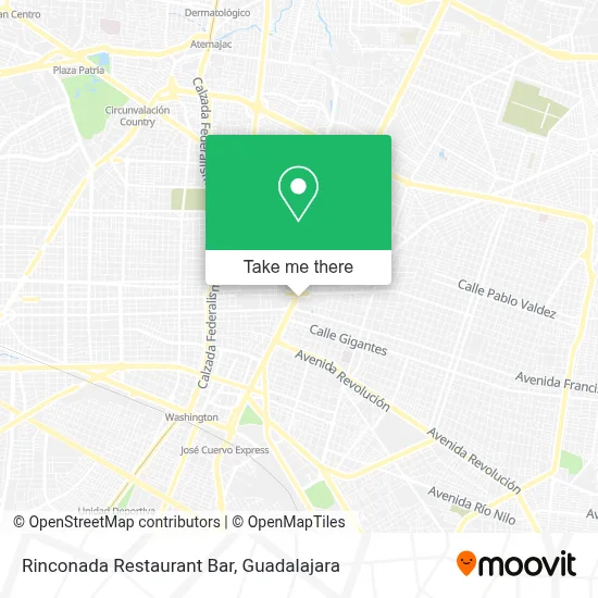 Rinconada Restaurant Bar map