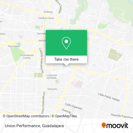 Union Performance map