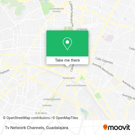Tv Network Channels map