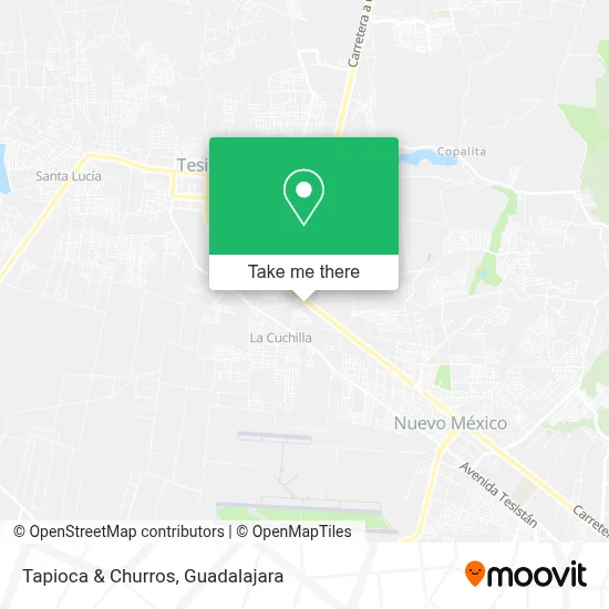 Tapioca & Churros map