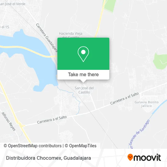 Distribuidora Chocomex map