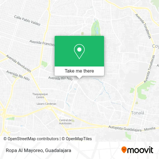 Ropa Al Mayoreo map