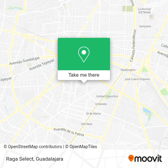 Raga Select map