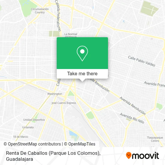 Renta De Caballos (Parque Los  Colomos) map