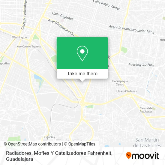 Radiadores, Mofles Y Catalizadores Fahrenheit map