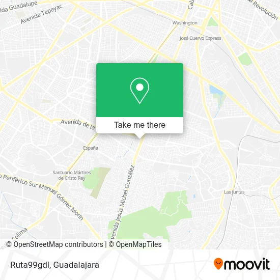 Ruta99gdl map