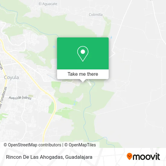 Rincon De Las Ahogadas map