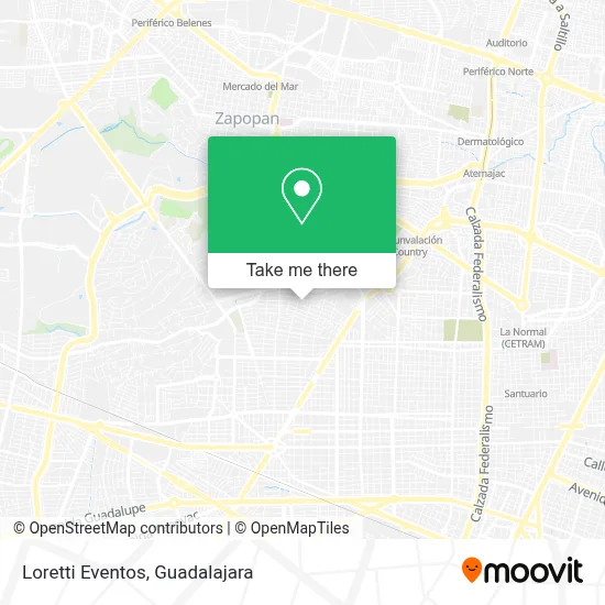 Loretti Eventos map