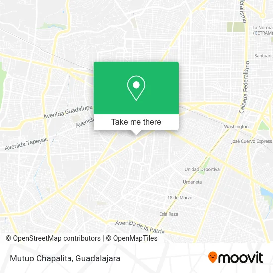 Mutuo Chapalita map