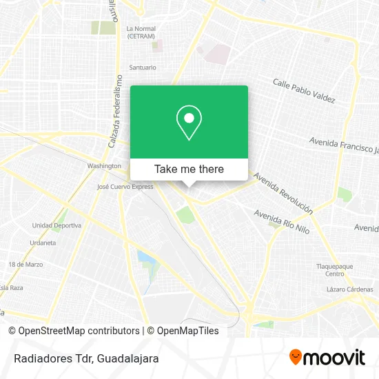 Radiadores Tdr map