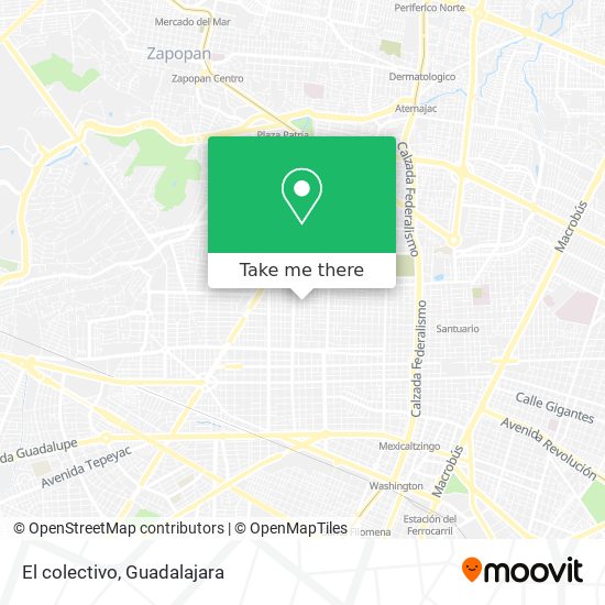 Mapa de El colectivo