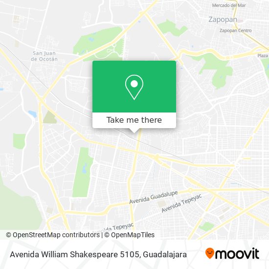 Mapa de Avenida William Shakespeare 5105