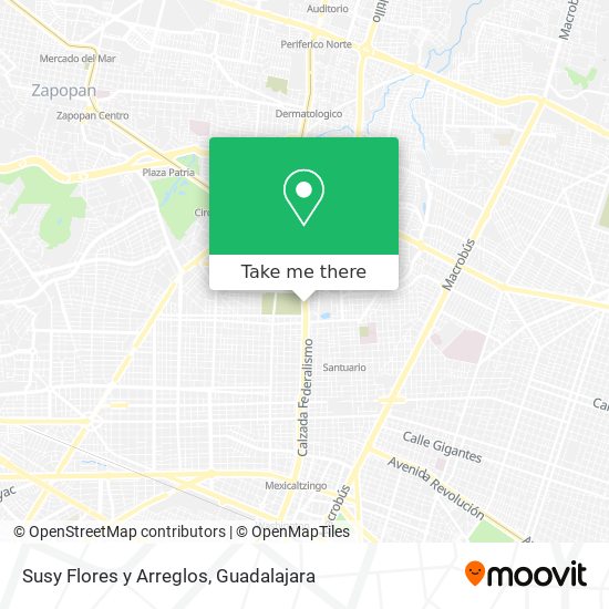 Mapa de Susy Flores y Arreglos