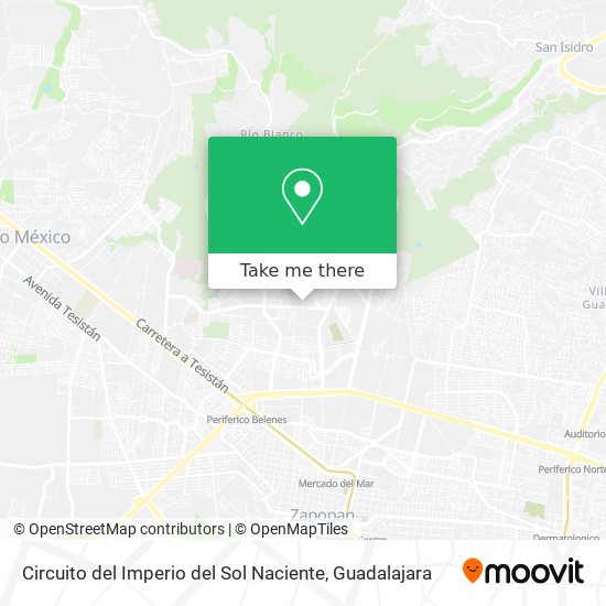 Circuito del Imperio del Sol Naciente map