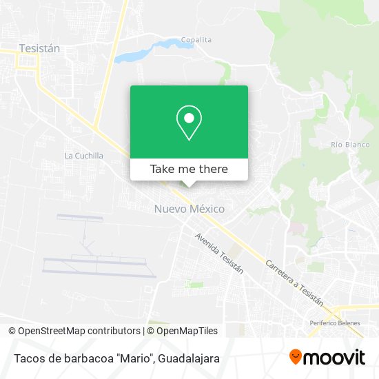 Tacos de barbacoa "Mario" map