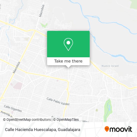 Mapa de Calle Hacienda Huescalapa