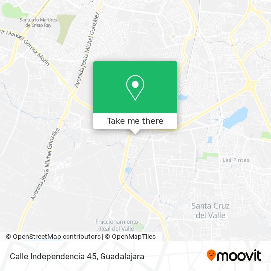 Mapa de Calle Independencia 45