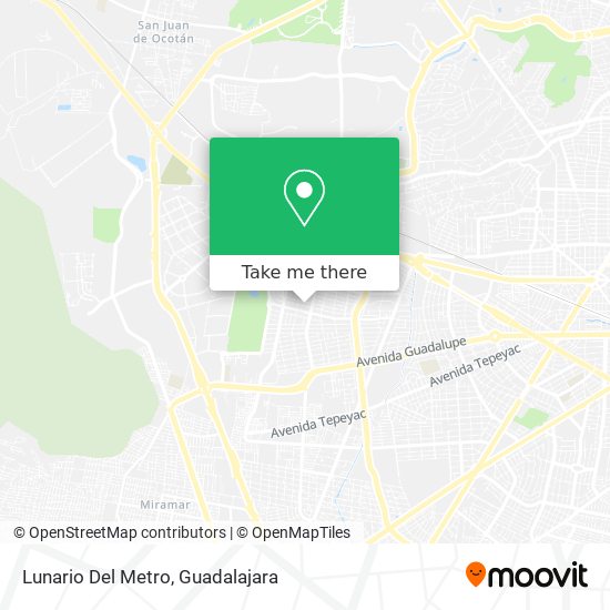 Mapa de Lunario Del Metro