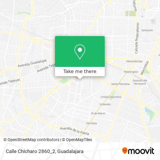 Mapa de Calle Chícharo 2860_2