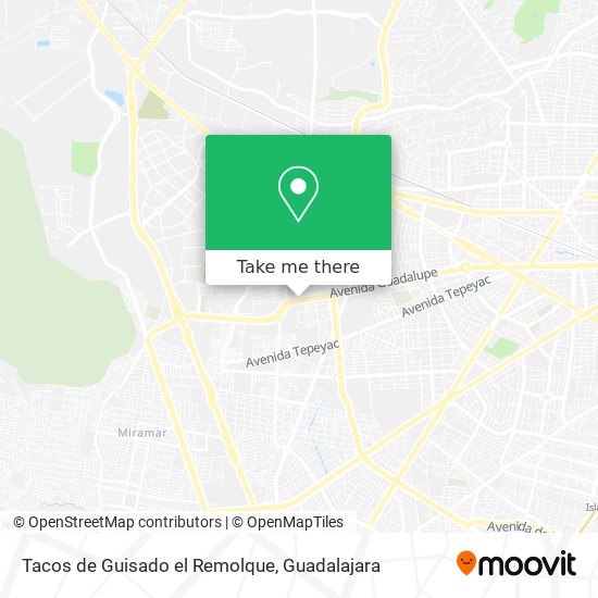 Tacos de Guisado el Remolque map