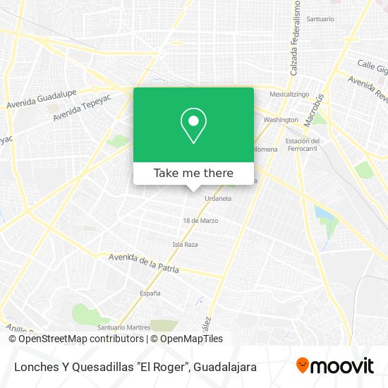 Mapa de Lonches Y Quesadillas "El Roger"