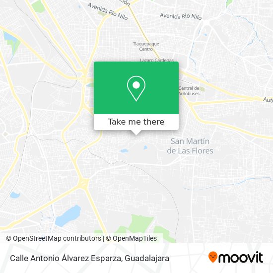 Mapa de Calle Antonio Álvarez Esparza