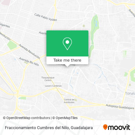 Fraccionamiento Cumbres del Nilo map