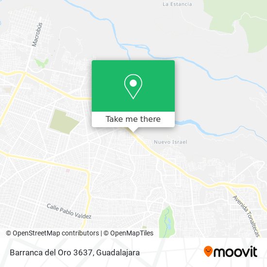 Barranca del Oro 3637 map