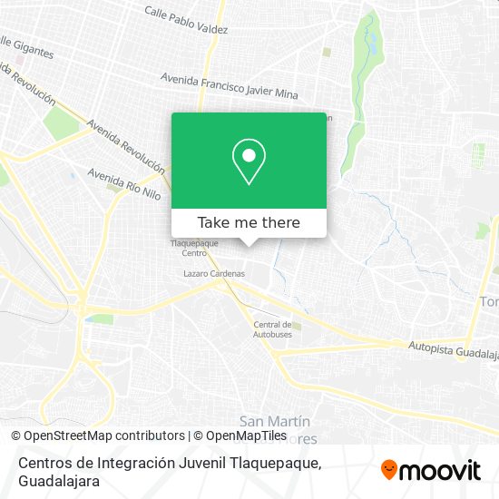 Centros de Integración Juvenil Tlaquepaque map