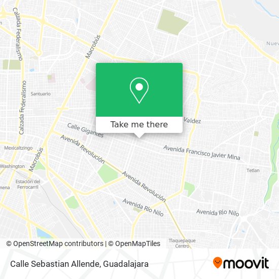 Mapa de Calle Sebastian Allende