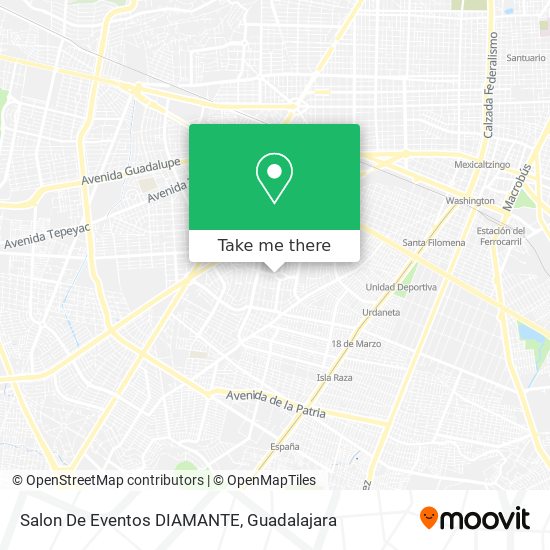 Salon De Eventos DIAMANTE map