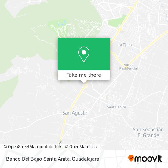 Banco Del Bajio Santa Anita map