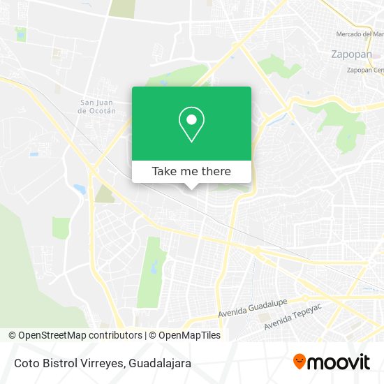Coto Bistrol Virreyes map