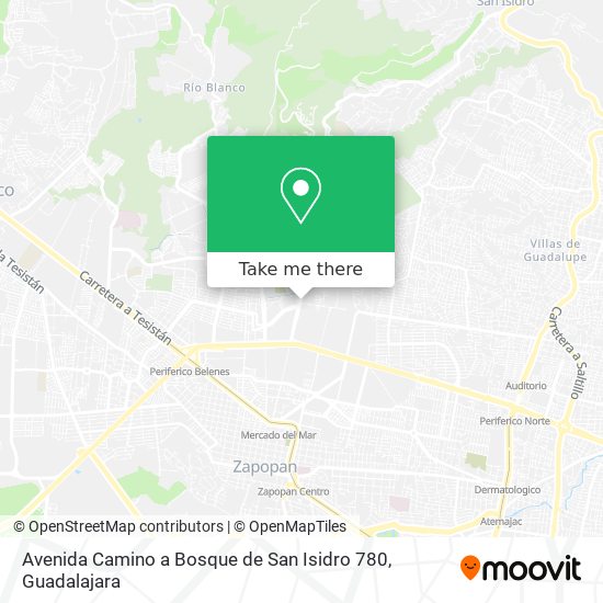 Avenida Camino a Bosque de San Isidro 780 map