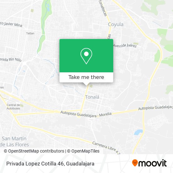Mapa de Privada Lopez Cotilla 46