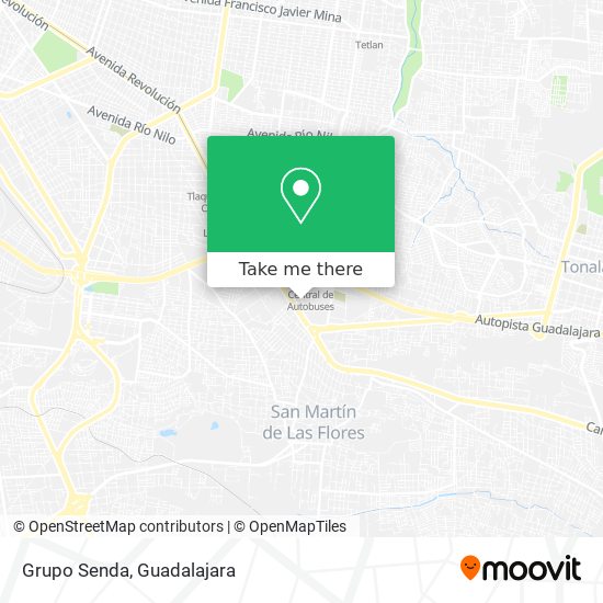 Mapa de Grupo Senda