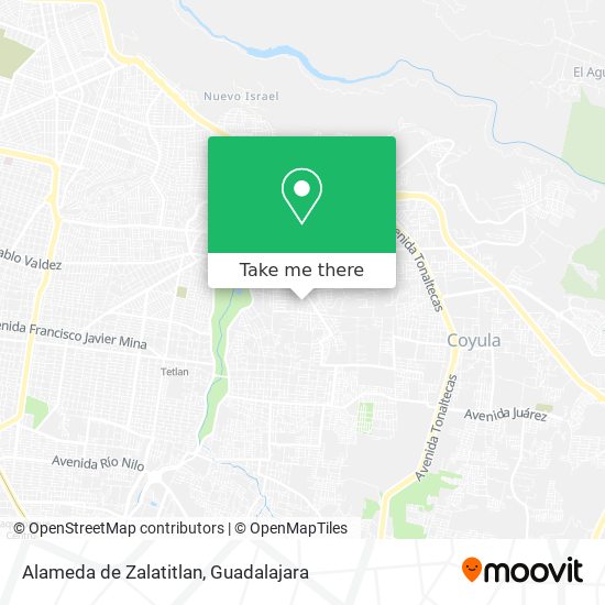 Mapa de Alameda de Zalatitlan