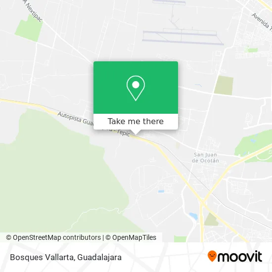 Bosques Vallarta map