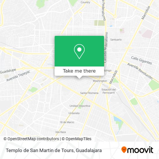 Mapa de Templo de San Martin de Tours