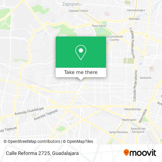 Calle Reforma 2725 map