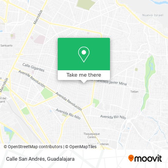 Mapa de Calle San Andrés